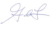 Blue Ink Signature Blue Ink Signature