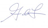 Blue Ink Signature